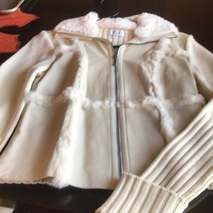 VS2 sweater jacket cream size small
